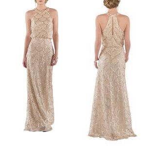 Sorella Vita Sz 12 Halter Sequin Dress
